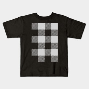 Blue Plaid Kids T-Shirt